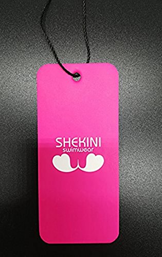 SHEKINI Traje de Baño de Una Pieza Mujer Halter Elegante Trajes de Baños para Mujer Alta Cintura Push Up con Aro （S,Vino-2）