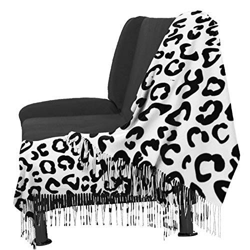 shenguang - Bufanda de mujer con patrón de Halloween, capa de poncho con borlas estampadas a la moda, chal de abrigo de rebeca