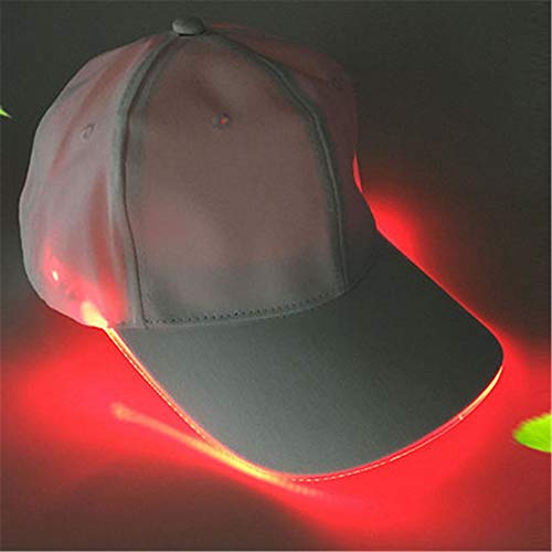 SHJIA Sombrero Luminoso Led, Gorra De Béisbol Que Brilla Intensamente Fresca En La Noche, Sombrero para El Sol Al Aire Libre