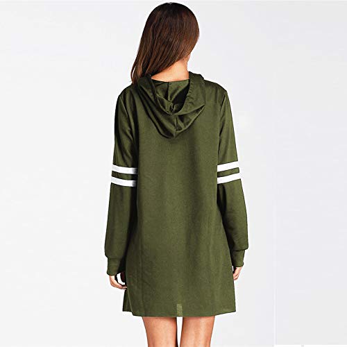 SHOBDW Liquidación Venta Moda Mujer Sexy Nueva Otoño Invierno Sudadera con Capucha Larga Sudadera Jersey Pullover Manga Larga Vestido(Blanco,S)