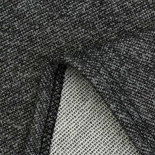 SHOBDW Mujeres Camisas de Cuello Alto Camisetas a Cuadros túnica Manga Larga Sudadera suéter (Negro, M)