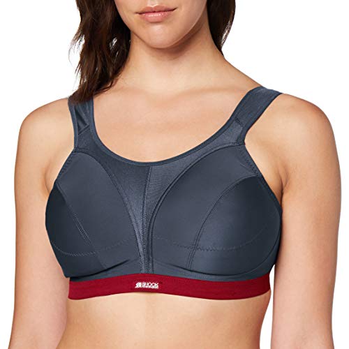 Shock Absorber Active D+ Classique Support Sujetador Deportivo, Pizarra Gris, 80E para Mujer