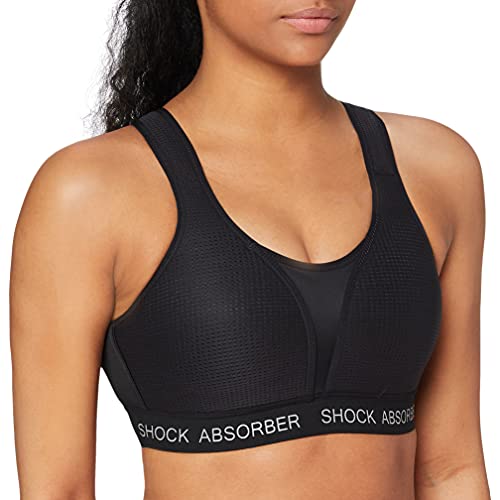 Shock Absorber Ultimate Run Bra Padded Sujetador Deportivo, Negro (Noir Bsv), 100B para Mujer