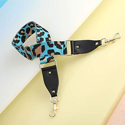 Shop-PEJ Manejar la Correa de la Bolsa para Las Mujeres removible DIY Hombro del Arco Iris Bolso del Arco Iris Accesorios de la manija del Leopardo del Cuerpo de la Cruz Cinturones de la Bolsa de