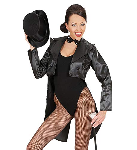 shoperama Sombrero cilíndrico plegable de terciopelo, color negro, para hombre y mujer, talla 57-60