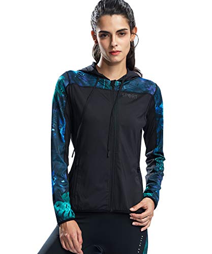 SILIK Sudadera para Mujer Ropa Interior Sudaderas con Capucha Bolsillo Cremallera Ropa Deportiva Gato con cordón Superdry Jacket (M, Verde)