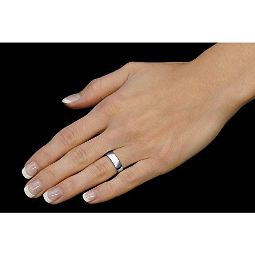 SILVEGO QRG4104M - Anillo de Boda para Mujer y Hombre Plata 925