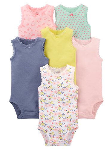 Simple Joys by Carter's - Body - para bebé niña multicolor Pink, Purple, Yellow, Floral 6-9 Months