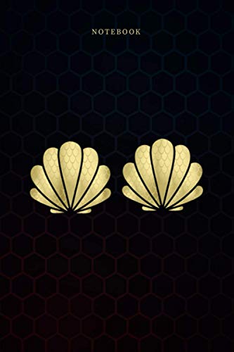 Simple Lined Notebook Mermaid Seashell Seashell Bikini Swimsuit Bra: A Blank, Work List, Wedding, 6x9 inch, Weekly, 114 Pages, Daily Journal, Monthly