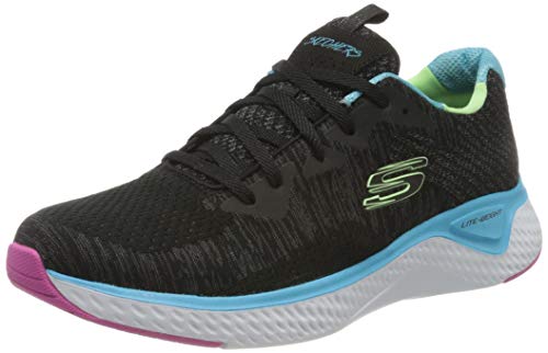 Skechers Damen-Schwarz, Türkis, Zapato Neutral para Mujer, 37 EU
