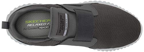 Skechers Depth Charge 2.0, Zapatillas sin Cordones Hombre, Gris (Charcoal Mesh/PU/Trim Charcoal), 39 EU