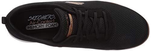 Skechers Flex Appeal 3.0-First Insight, Zapatillas Mujer, Negro (BKRG Black Mesh/Trim), 39 EU