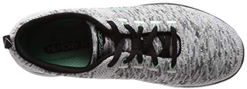 Skechers Flex Appeal 3.0, Zapatillas Deportivas Mujer, Multicolor (WBK Black Knit Mesh/Hot Pink Trim), 37 EU