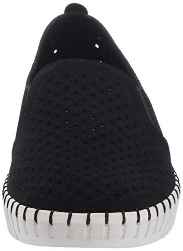 Skechers Sepulveda Blvd-A La Mode, Zapatillas sin Cordones Mujer, Negro BKW Black Microfiber Off White Trim, 40 EU