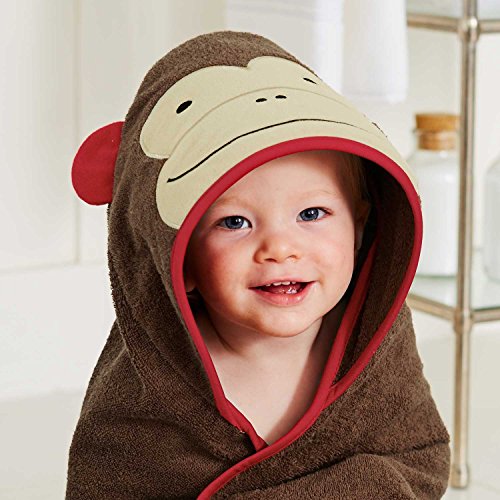 Skip Hop SKI-ZOO-TOWEL-MONKEY - Toalla infantil con capucha, diseño de mono