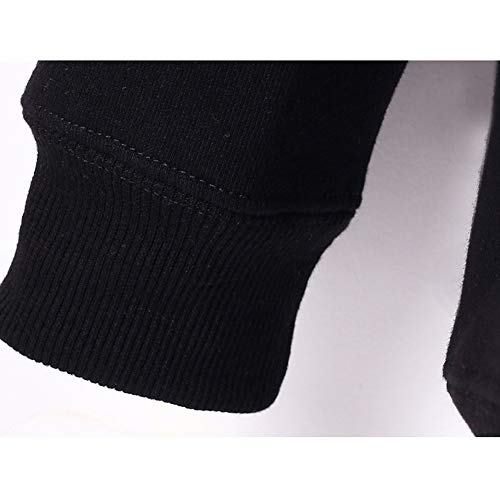 SKJYAYA Chaqueta Capucha Zipper con Cordón Delgado por Ya.M_Ah.A-S Impreso Clásico Casual Sweatshirt Blusa/Dark Grey1 / L