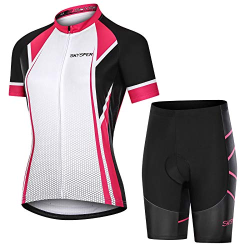 Pantalones Cortos Mangas Cortas de Ciclismo Ropa Maillot Transpirable para Deportes al Aire Libre Ciclo Bicicleta Hombres Jersey