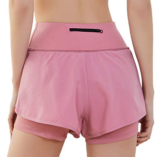 SKYSPER Pantalones Cortos Deportivos para Mujer Pantalón Corto Deportes Cintura Elástica Transpirable Secado Rápido para Yoga Playa Casuales Gimnasio Ejercicio Fitness Running Verano Tamaño S-L