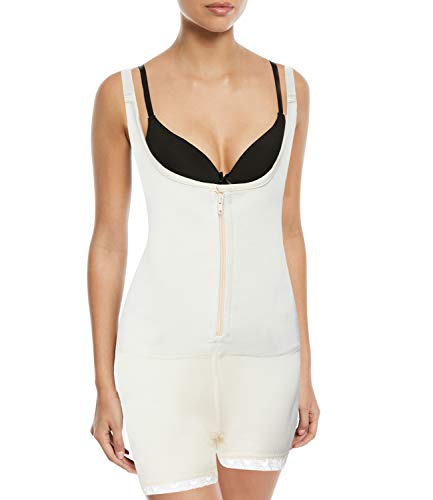 SLIMBELLE Bodies Moldeadores Faja de Mujer Body Reductor Adelgazante Shaper Ajustable Shapewear-Beige-S