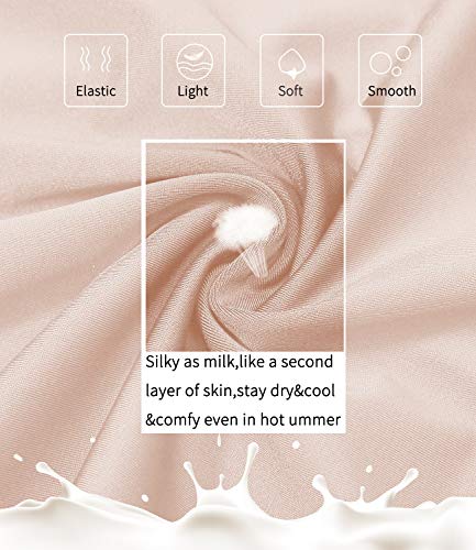 SLIMBELLE Control de la Barriga Muslo Bragas más Delgadas Bragas Ropa Interior Levantador a Tope sin Costuras Calzoncillos de Cintura Alta Fortalecedor de Cadera Faja Moldeadora Beige M