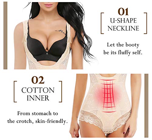 SLIMBELLE® Mujer Body Reductor Bodies Moldeadores Faja Reductora Abdomen Adelgazante Lencería Moldeadora Sin Costuras Corsé Bodysuit Shapewear Body Shaper
