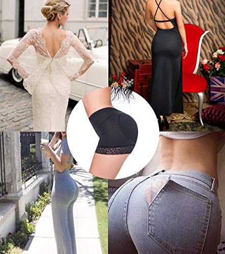 SLIMBELLE Mujer Bragas con Relleno Braguitas Moldeadoras Fajas Levanta Glúteos Encaje Embellecer Cadera Lencería Body Moldeadors Pantalones