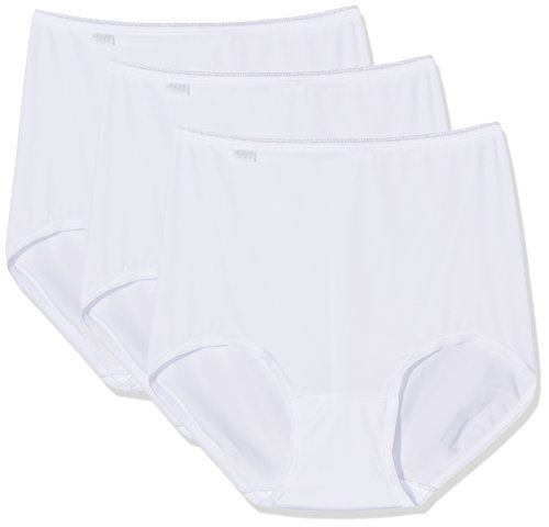 Sloggi 24/7 Microfibre H Maxi C3p Bragas de Cintura Alta, Blanco (Blanc), (Talla del Fabricante: EU 50 / FR 52) (Pack de 3) para Mujer