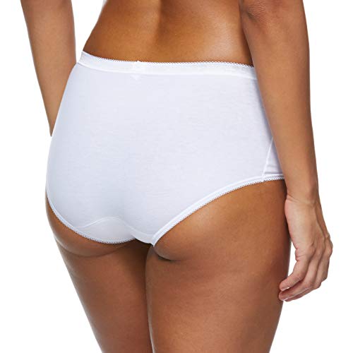 Sloggi Basic Plus Midi 3 Pack - Braguita para mujer, color blanco, talla 42