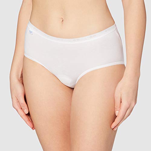 Sloggi Basic Plus Midi 3 Pack - Braguita para mujer, color blanco, talla 42