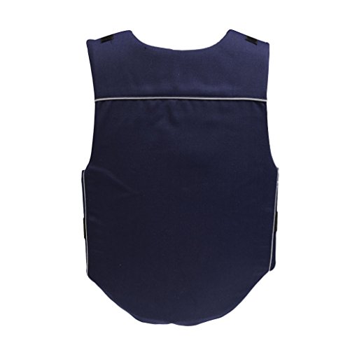 SM SunniMix Protector De Chaleco Ecuestre Para Hombres, Mujeres, Niños, Niños, Chalecos De Equitación Acolchados De Seguridad EVA - Azul, CS