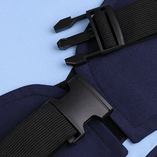 SM SunniMix Protector De Chaleco Ecuestre Para Hombres, Mujeres, Niños, Niños, Chalecos De Equitación Acolchados De Seguridad EVA - Azul, CS