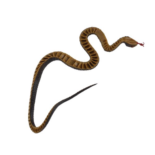 SM SunniMix Serpiente de Goma Negra Falsa Bromas de Halloween Accesorios de Trucos de Juguete 2 Piezas