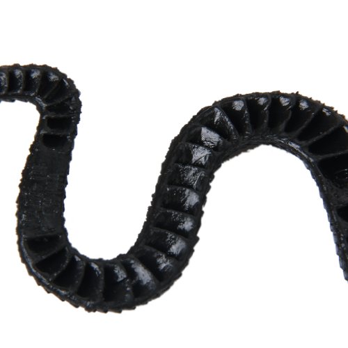 SM SunniMix Serpiente de Goma Negra Falsa Bromas de Halloween Accesorios de Trucos de Juguete 2 Piezas
