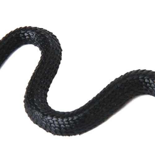 SM SunniMix Serpiente de Goma Negra Falsa Bromas de Halloween Accesorios de Trucos de Juguete 2 Piezas
