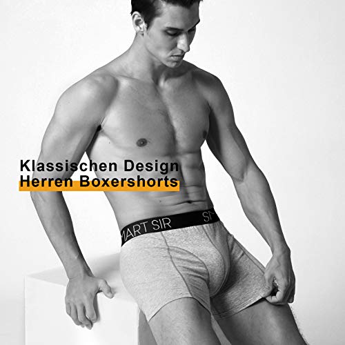 Smart Sir Calzoncillos Hombre (Pack de 3/6), Bóxers Ajustados para Hombre, Boxer Algodon, Ropa Interior Hombres S, M, L, XL, 2XL, 3XL