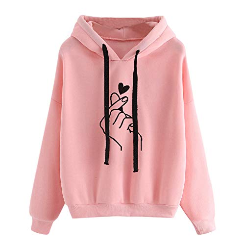 Snakell Sudaderas con Capucha Mujer, Mujeres Camisetas Manga Larga, Sudadera para Mujer de Manga Larga, Invierno Hoodie Sweatshirt Sudaderas Moda Pullover Tops Blusa Calle