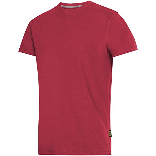 Snickers Workwear 2502 - Camiseta para hombre, color Rojo chile, talla XXL