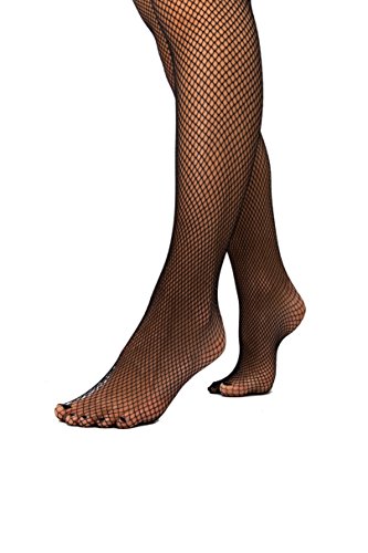 sofsy Medias de Red de Redecilla de Pesca de Rejilla Thigh High Top de Encaje de Silicon Lencería de Red Calcetería Black 3/4 - Medium/Large