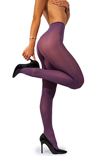 sofsy Medias opaco para mujer Microfibra 40 Den [Hechos en Italia] Lavanda Morado Lavender Purple 2 - Small