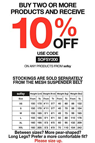 sofsy Medias Sheer Thong de Garter y cinturones de ligueros Plain 15 Den [Hechos en Italia] (El liguero se vende por separado de las medias) Natural 2 - Small