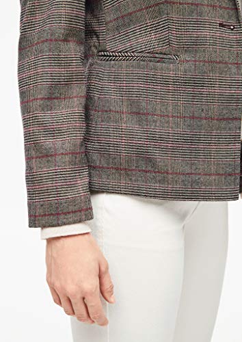 s.Oliver 14.909.54.3732 Chaqueta de Traje, Violeta (Bordeaux Check 49n3), 36 para Mujer