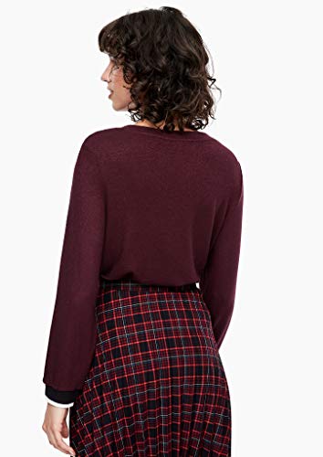 s.Oliver 14.911.31.6012 Camisa Manga Larga, Color Burdeos, 44 (Talla del Fabricante: 42) para Mujer