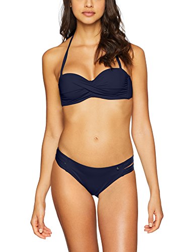 s.Oliver Bikinihose Straps JPF-31, Braguita de Bikini para Mujer, Azul (Marine 24), 38