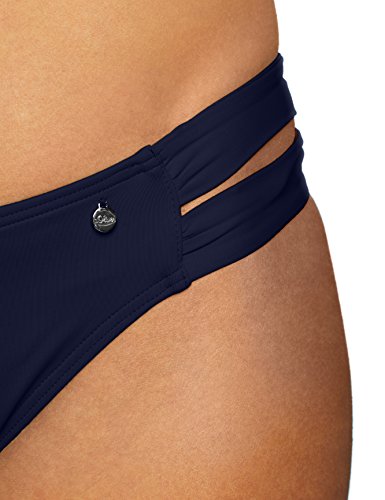 s.Oliver Bikinihose Straps JPF-31, Braguita de Bikini para Mujer, Azul (Marine 24), 38