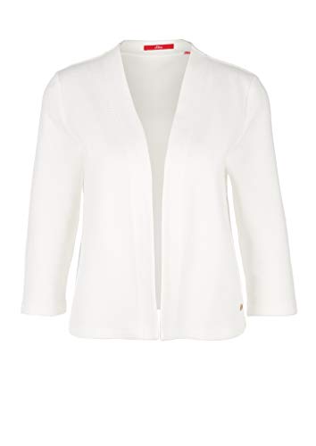 s.Oliver Blazer Casual, 0210 Crema, 42 para Mujer
