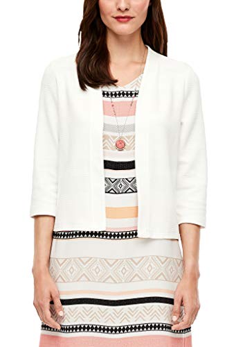 s.Oliver Blazer Casual, 0210 Crema, 42 para Mujer