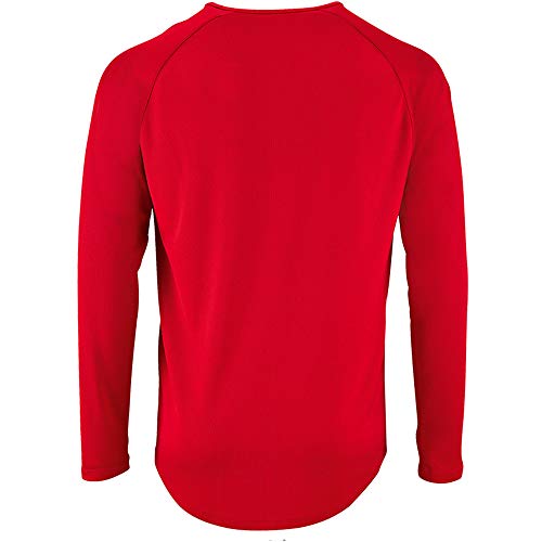 SOLS Camiseta de Manga Larga Modelo Performance Para Hombre (XL/Negro)