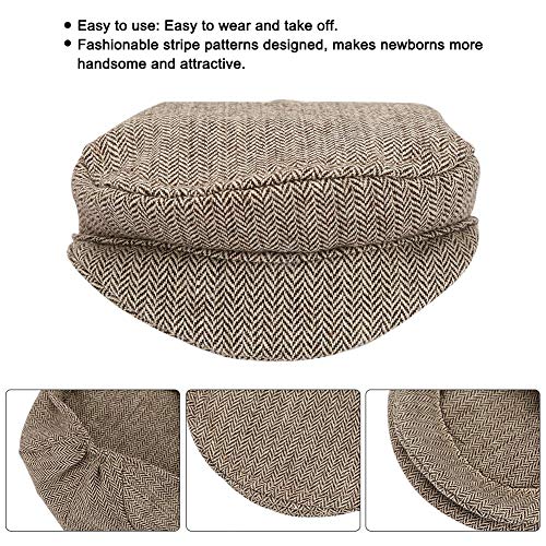 Sombrero de accesorios de fotografía para bebés, Bebé suave Suave Raya Niños frescos Sombrero Accesorios de fotografía Foto de recién nacido Cap foto Accesorios