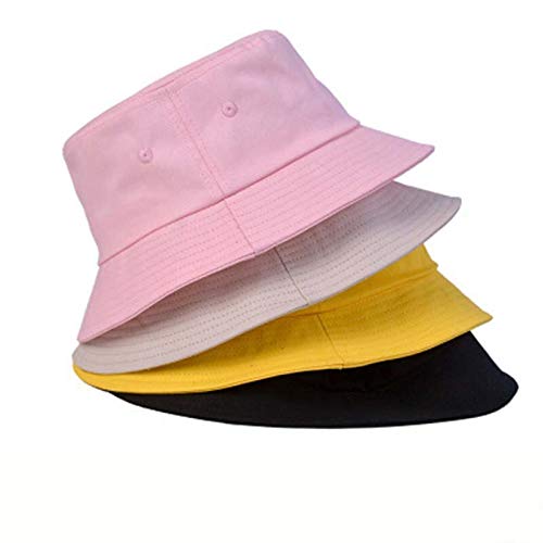 Sombrero De Copa Sombrero De Pescador De Algodón Sombrero De Olla Bordado Personalizado Sombrero para El Sol Sombreros para Niños Y Niñas 54-58Cm Beig
