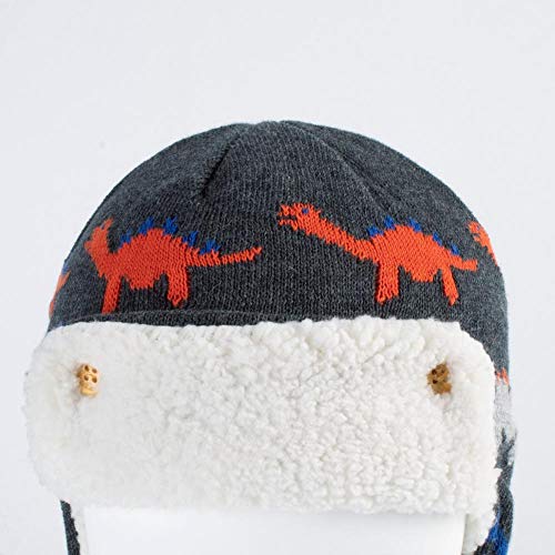 Sombrero de Invierno para niños y niñas, Forro de Lana de algodón con Dibujos Animados   Bonitos , Orejeras a Prueba de Viento, Sombrero cálido para Coche, M 1-2T